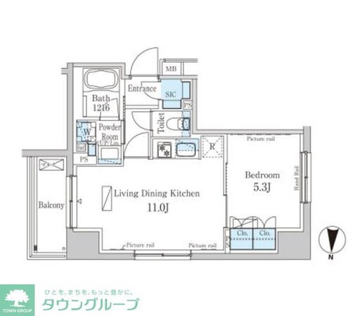パークアクシス錦糸町ヴェールの物件間取画像